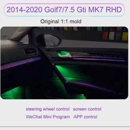 Luz ambiental LED para Volkswagen VW GOLF 2014-2021 RHD